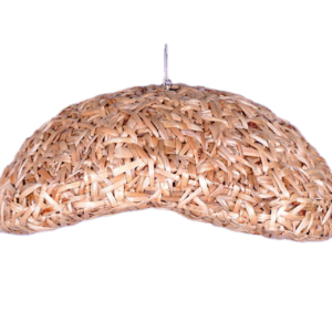 Penyu pendant lamp made from handwoven water hyacinth